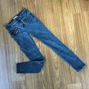 Madewell Moto Skinny Skinny Zipper Pocket Ankle Jeans Size 26